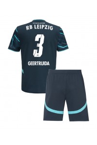 Fotbalové Dres RB Leipzig Lutsharel Geertruida #3 Dětské Třetí Oblečení 2024-25 Krátký Rukáv (+ trenýrky)